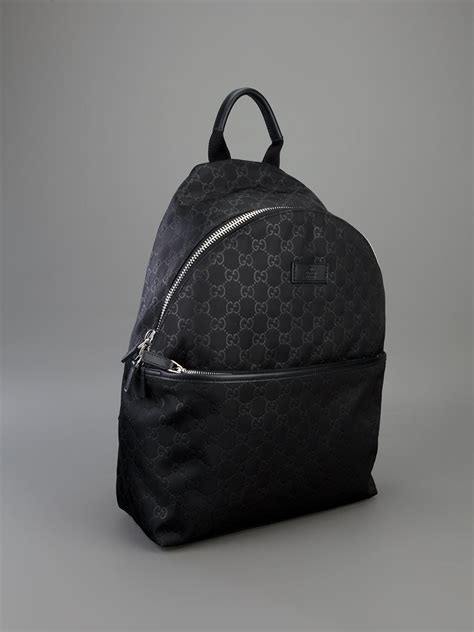 gucci monogram backpack black